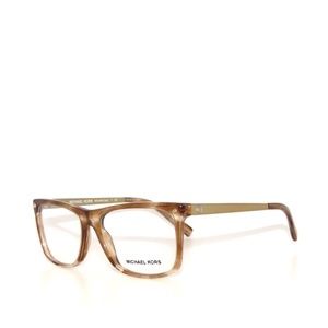 Michael Kors Iza 4040 3241 52 Striped Brown Crystal Eyeglasses MK4040